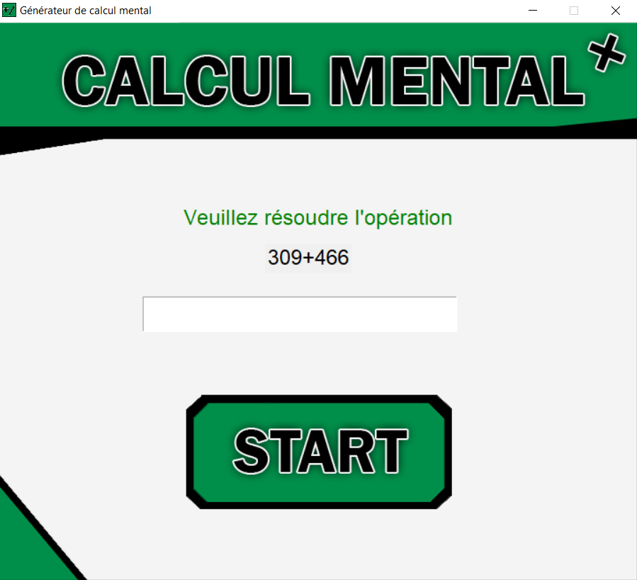 Générateur de calcul mental